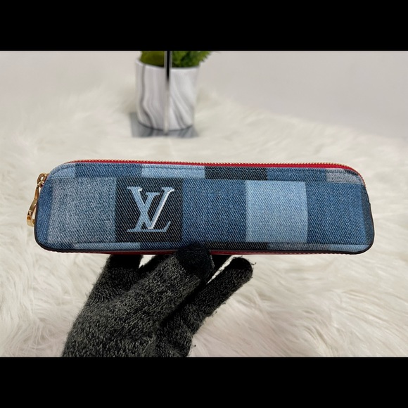 Elizabeth Denim Makeup/Pencil Pouch - Picture 2 of 10